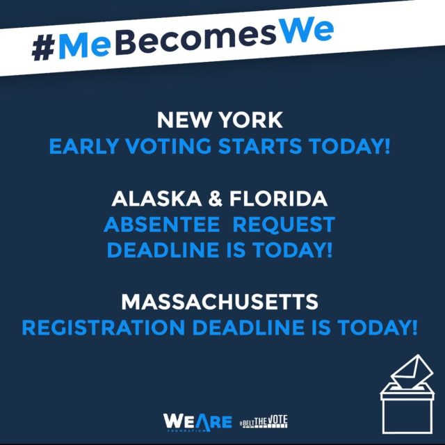 #newyork #alaska #florida #massachusetts #earlyvoting #absenteeballot #voting #register