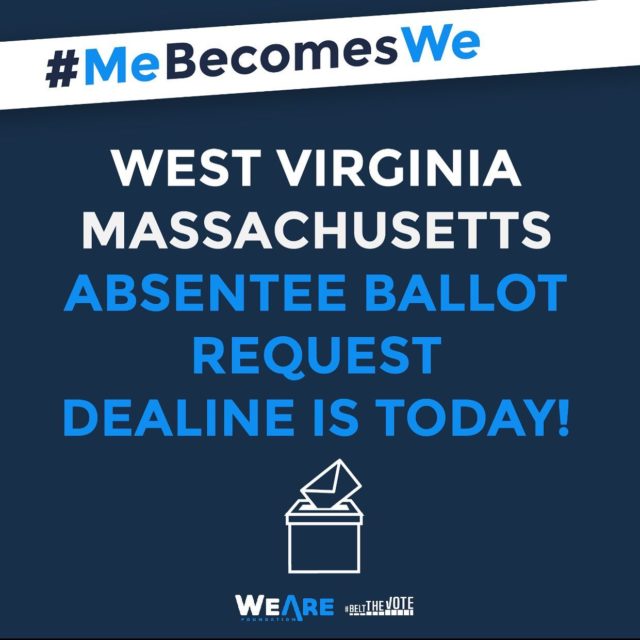 #westvirginia #massachusetts #absenteeballot #vote #earlyvoting #election2020 #mebecomeswe